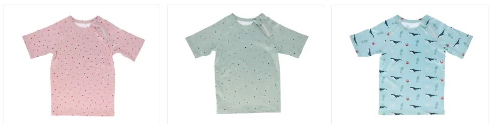 Camisetas de protección solar Tutete - 5 cosas que necesita tu bebé para la piscina o playa