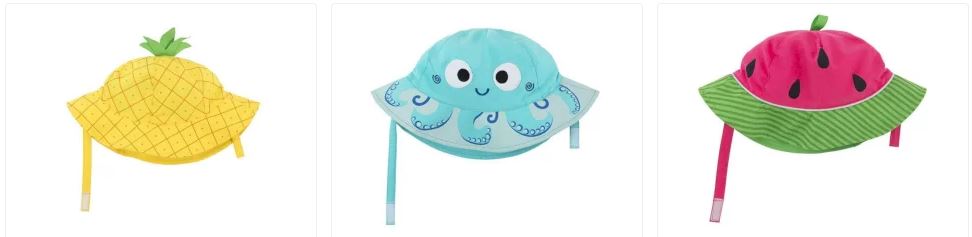 Gorro protección solar para bebé de Tutete - 5 Cosas que necesitas para la playa o piscina